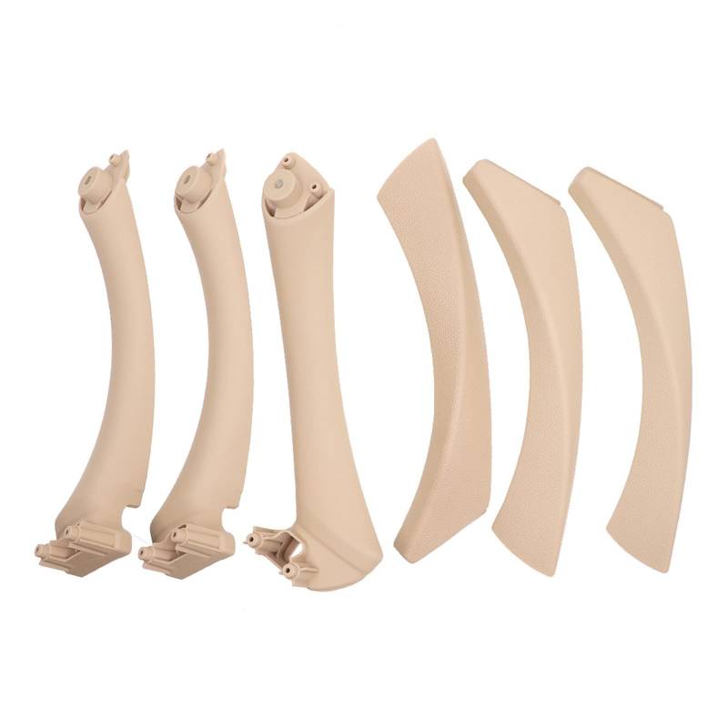 AFAKEREPPV Auto Innengriff Innentürplatte Pull-Trimmabdeckung grau beige schwarz links rechts fit for BMW 3. Serie E90 E91 316 318 320 325 328 Autotürgriffe(Beige) von AFAKEREPPV