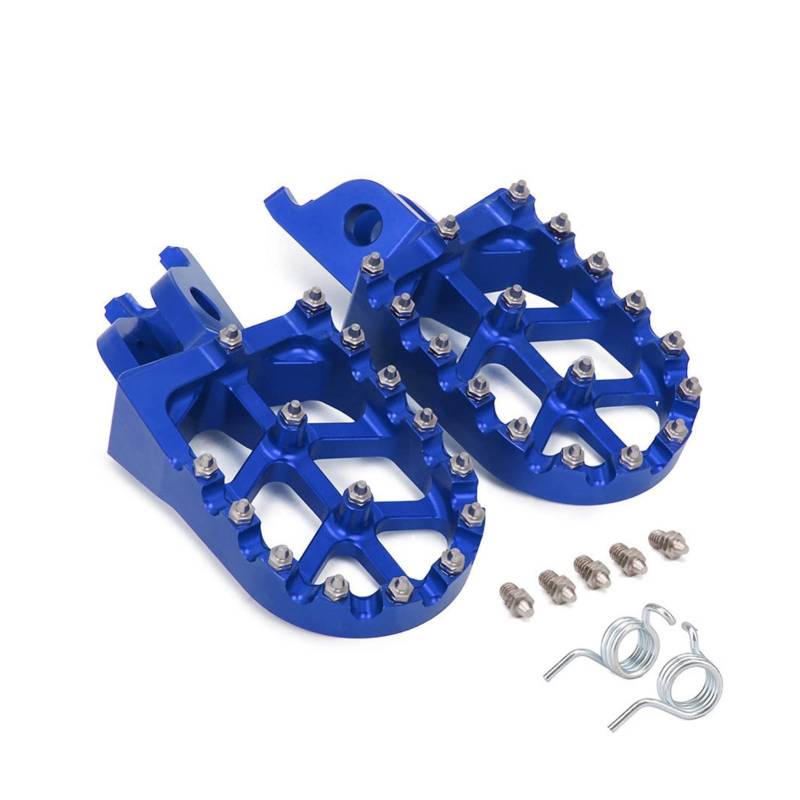 AFAKEREPPV Motorrad CNC Fußstütze Footpeg Fußstifte passen for Kawasaki KX250F KX250 KX450F KX450 KLX450R KX 250 250F 450 450F KLX 450R Pedal(Blue) von AFAKEREPPV