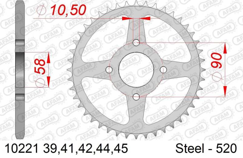 AFAM Kettenrad 10221-44 von AFAM