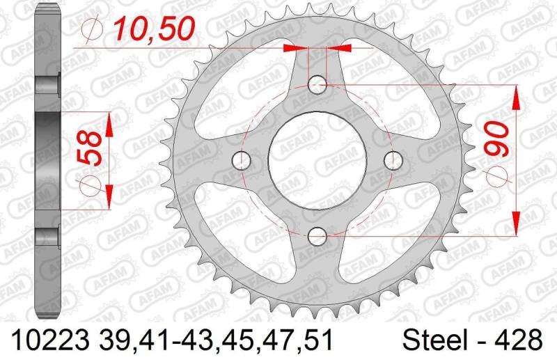 AFAM Kettenrad 10223-42 von AFAM