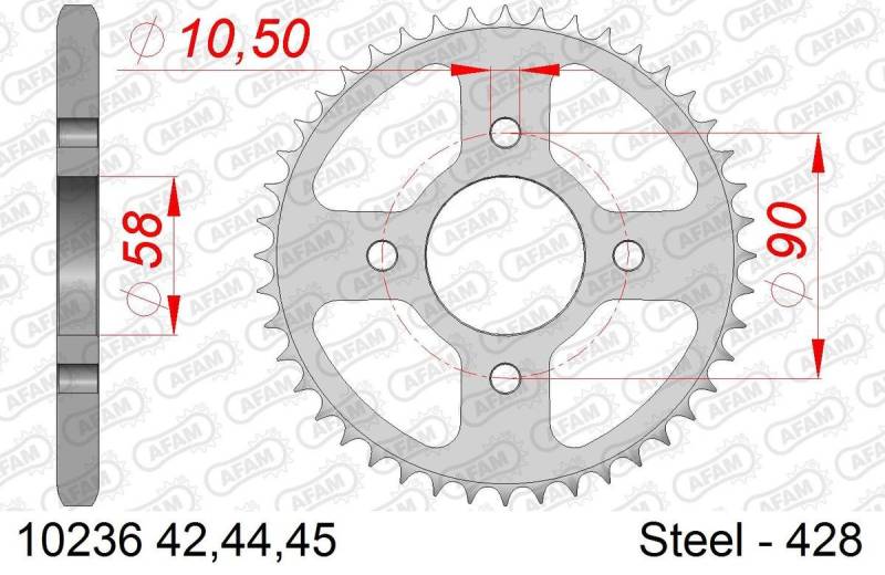 AFAM Kettenrad 10236-44 von AFAM