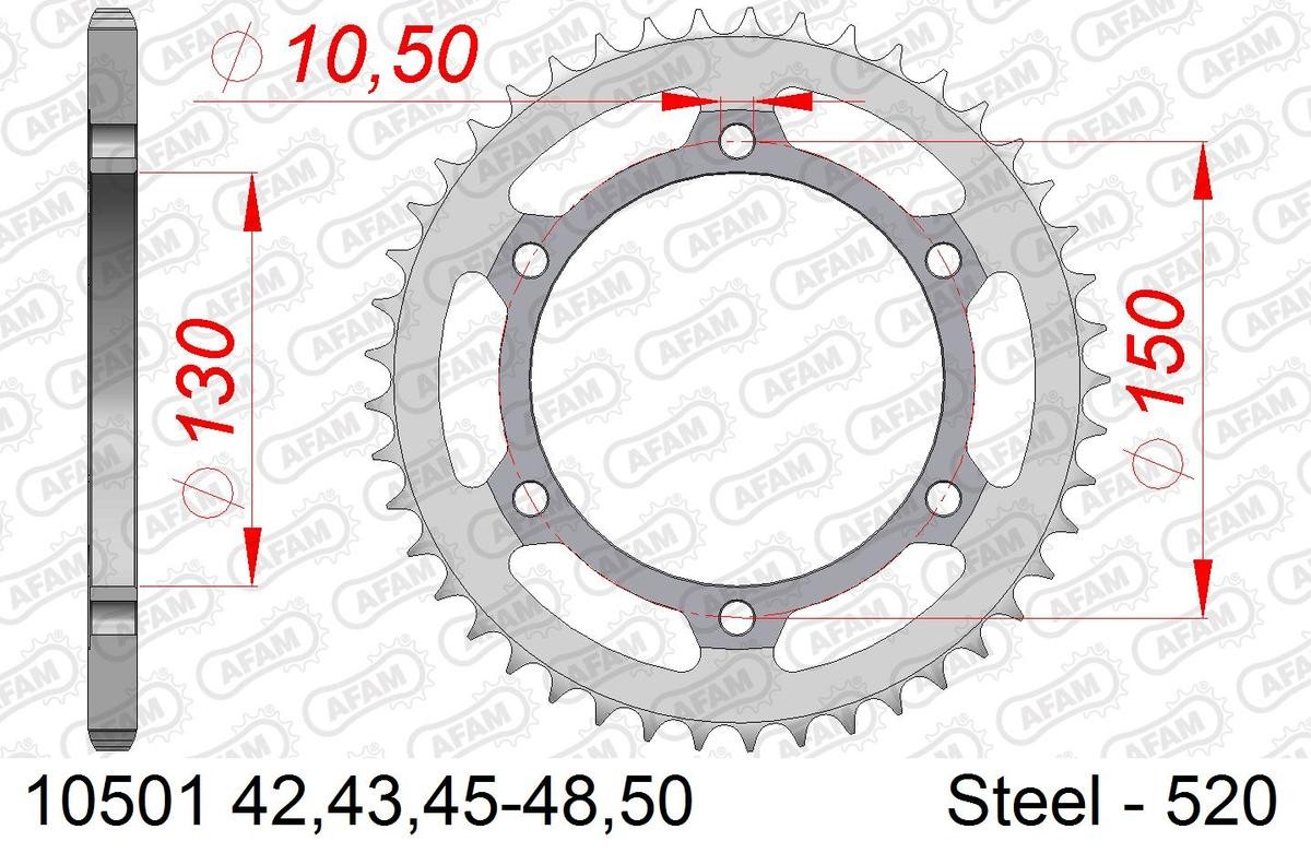 AFAM Kettenrad 10501-47 von AFAM