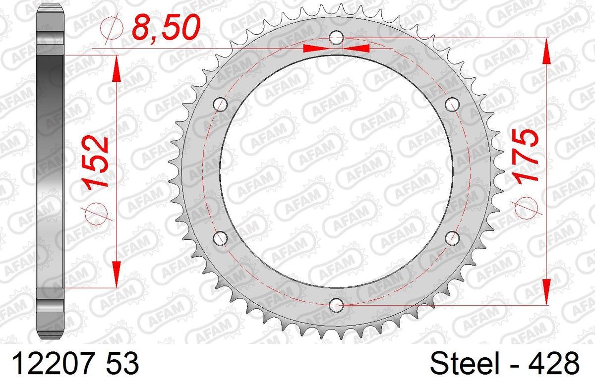 AFAM Kettenrad 12207-53 von AFAM