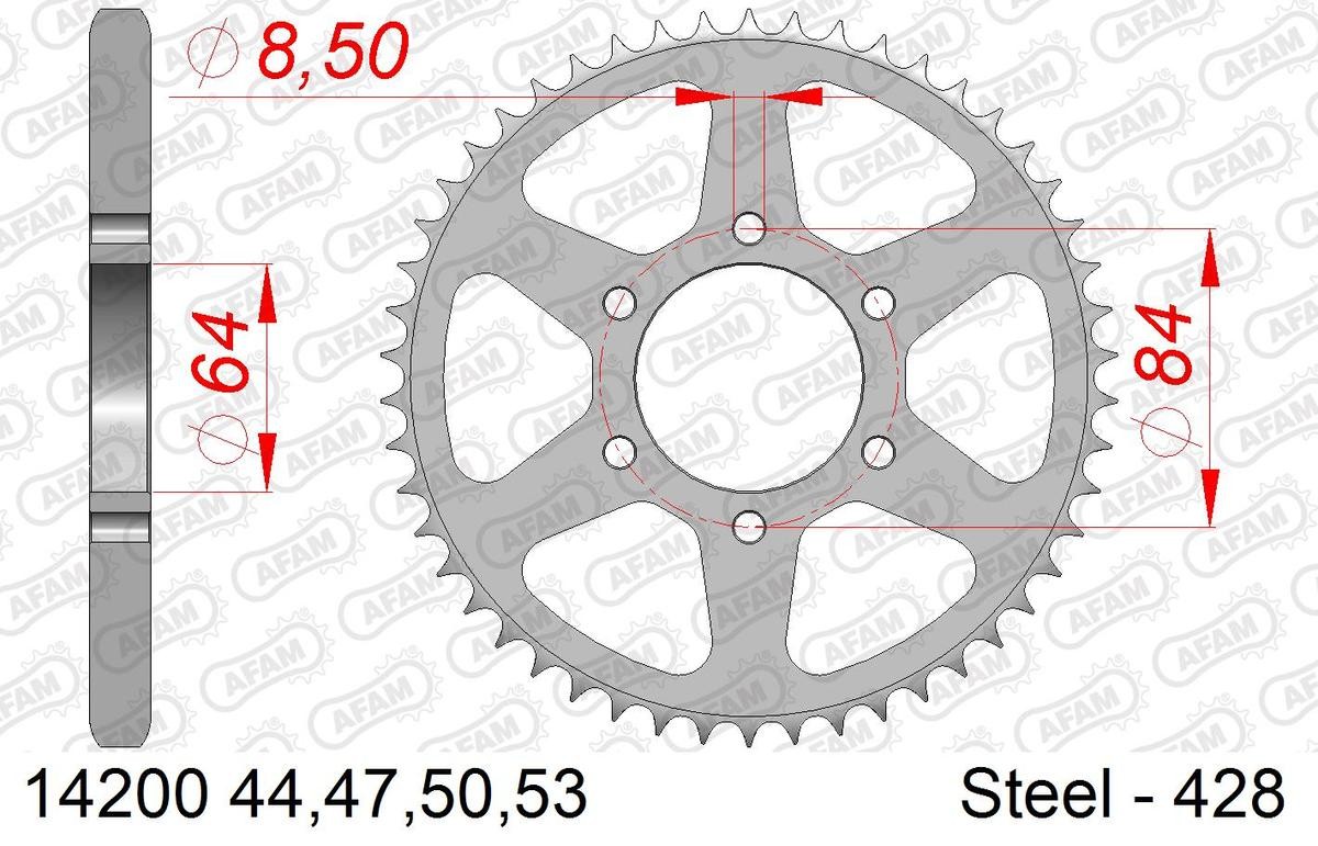 AFAM Kettenrad 14200-53 von AFAM