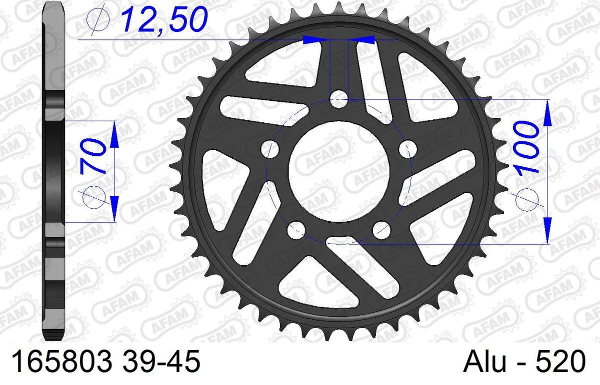 AFAM Kettenrad 165803-43 von AFAM