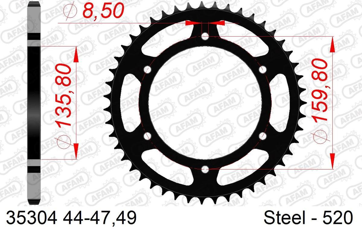 AFAM Kettenrad 35304-47 von AFAM