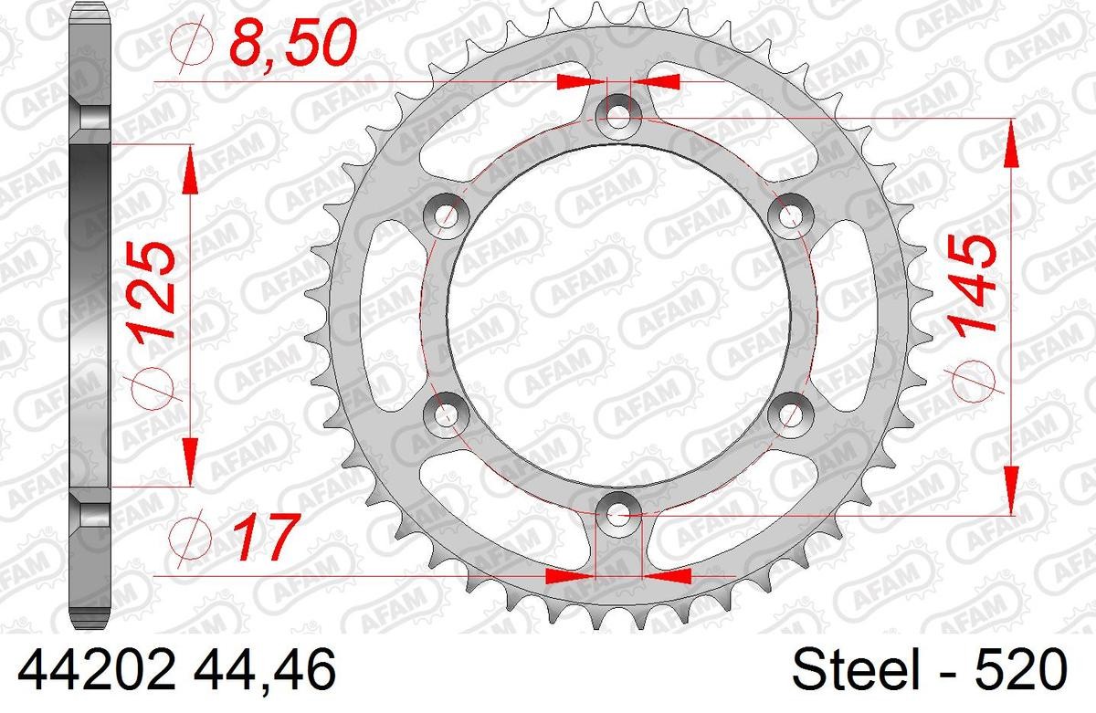 AFAM Kettenrad 44202-44 von AFAM