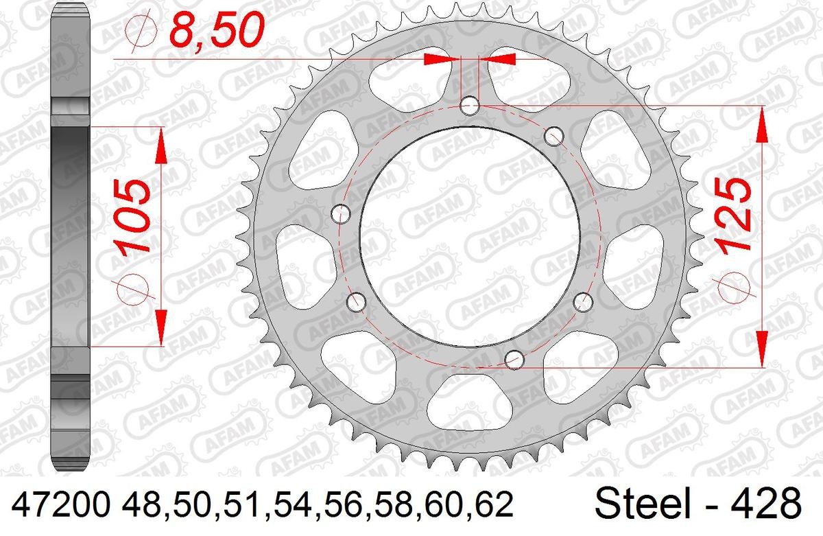 AFAM Kettenrad 47200-50 von AFAM