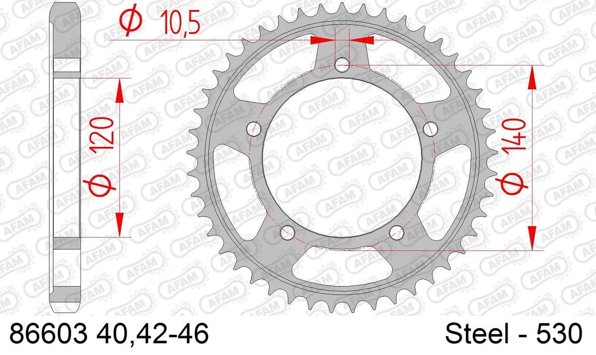 AFAM Kettenrad 86603-42 von AFAM