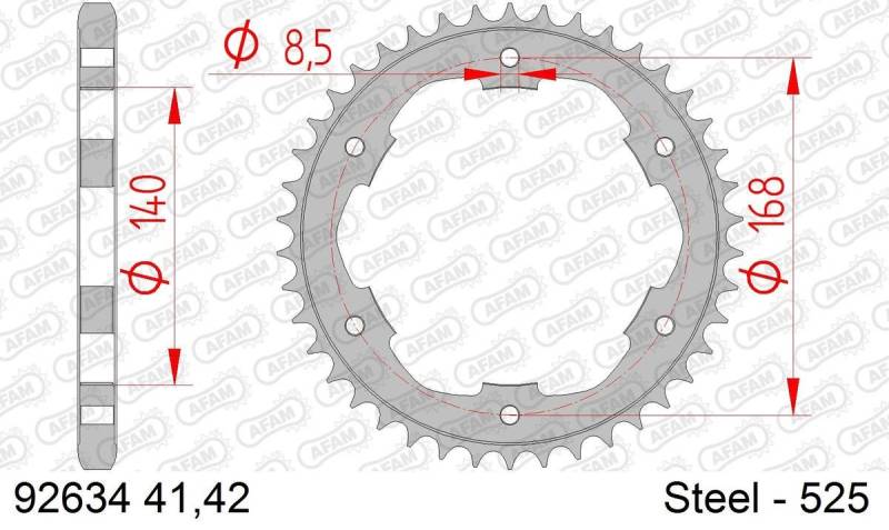 AFAM Kettenrad 92634-41 von AFAM