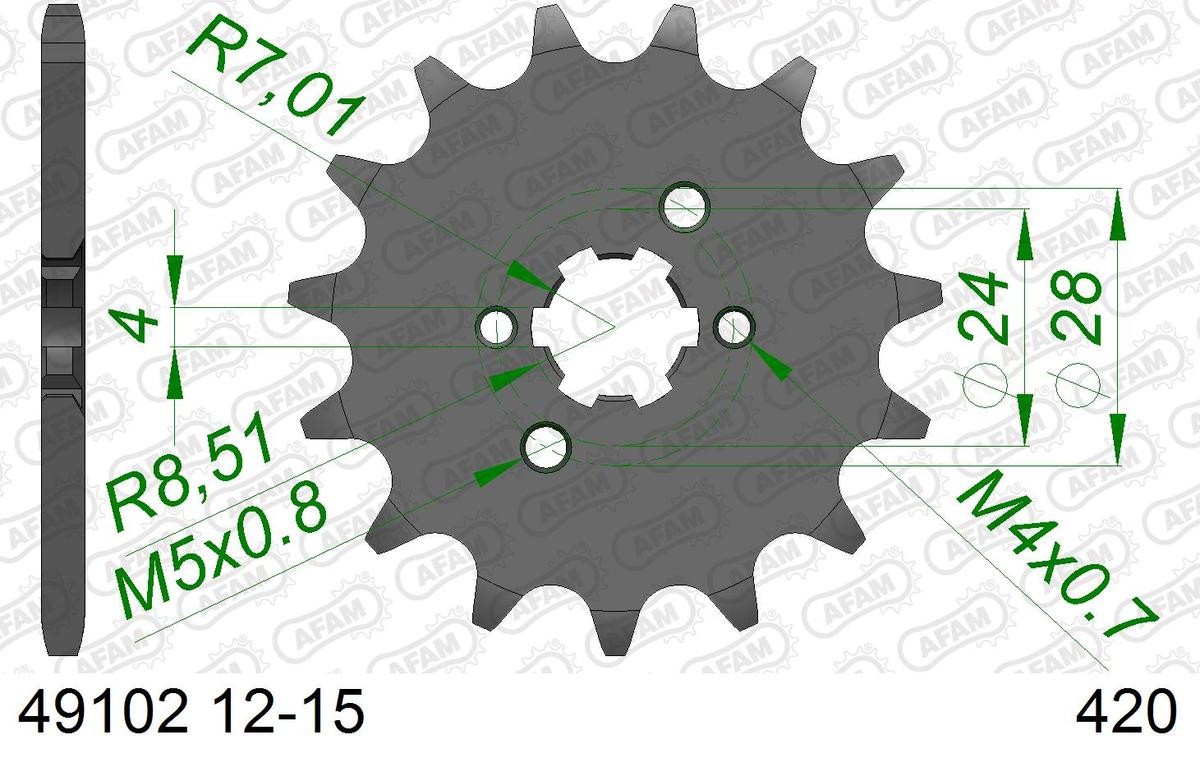 AFAM Kettenritzel 49102-14 von AFAM