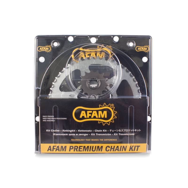 Afam Kettensatz Stahl Kit für KAWASAKI ZX 10 R ZX 1000 2008 - 2010 kettenkit von AFAM