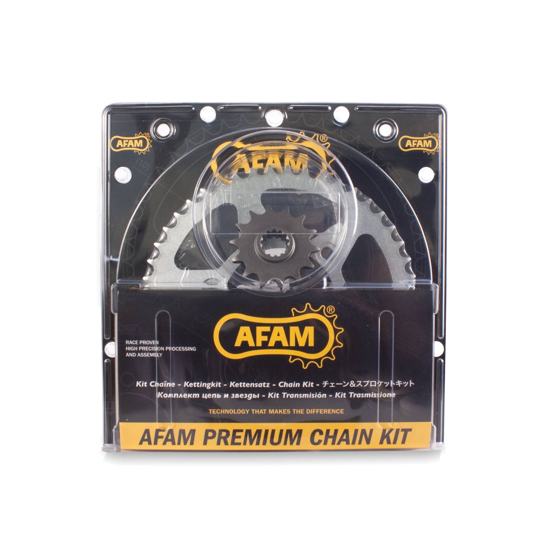 Afam Kettensatz Stahl Kit für YAMAHA TDM 900 2002 - 2014 kettenkit von AFAM