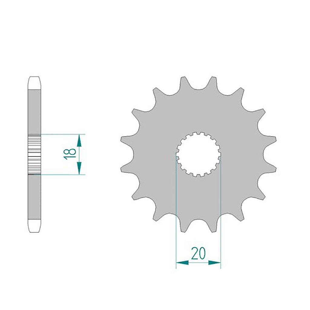 Ritzel 22200-13#428 GA 125 Cruise I (2-Ventil) (Zah Enduro DD (Scheibenbremse) /SFM-Bikes ZX 4T (QM125 von AFAM