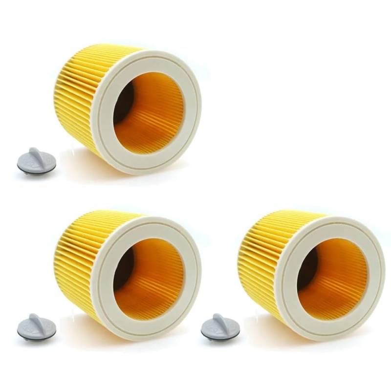 For Karcher Staubsauger Teile Patrone HEPA-Filter WD2250 WD 3,200 MV2 MV3 WD3 Karcher Filter Teile Luft Staub Filter(3pcs) von AFCAHEH