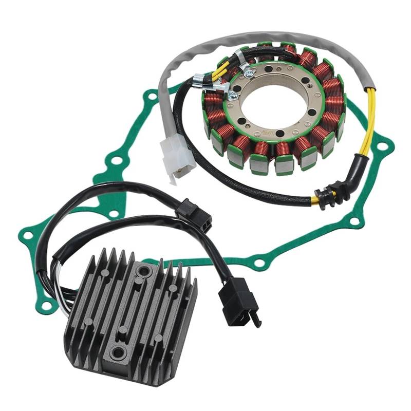 Motorrad Regler Gleichrichter + Zündung Stator Spule + Abdeckung Dichtung for Shadow 400 600 VLX NV400 NV600 VRX400 VT600C /CD/CD2 von AFGLSMBT