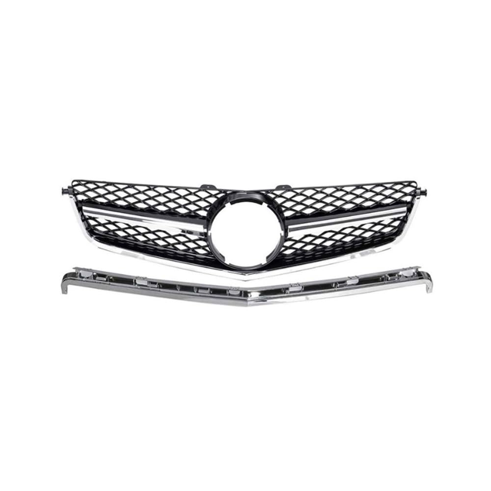 Auto frontstoßstange Grill Auto Front Hood Grille Grill Upgrade Grills Tuning Für Benz C Klasse W204 C63 Für AMG 2008 2009 2010 2011 von AFHEG