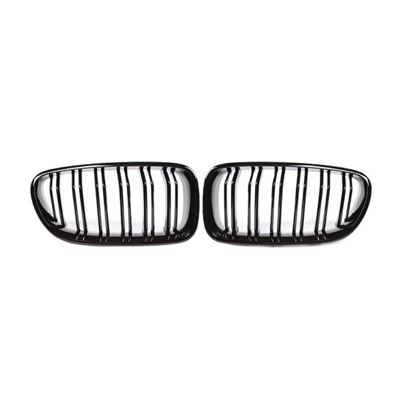 Auto frontstoßstange Grill Auto Glänzend Schwarzer Grill Dual Lamellen Grill Für 5er F10 F11 F18 520d 530d 540i 2010 2011 2012 2013 2014 2015 2016 2017 von AFHEG