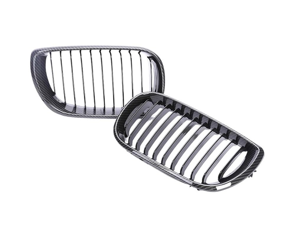 Auto frontstoßstange Grill Für 3er-Serie E46 Für Facelift 2004 2005 2006 2007 2/4 Türen Auto-Frontstoßstangengrill Glänzend Schwarz Haubengrill Doppellamellen von AFHEG