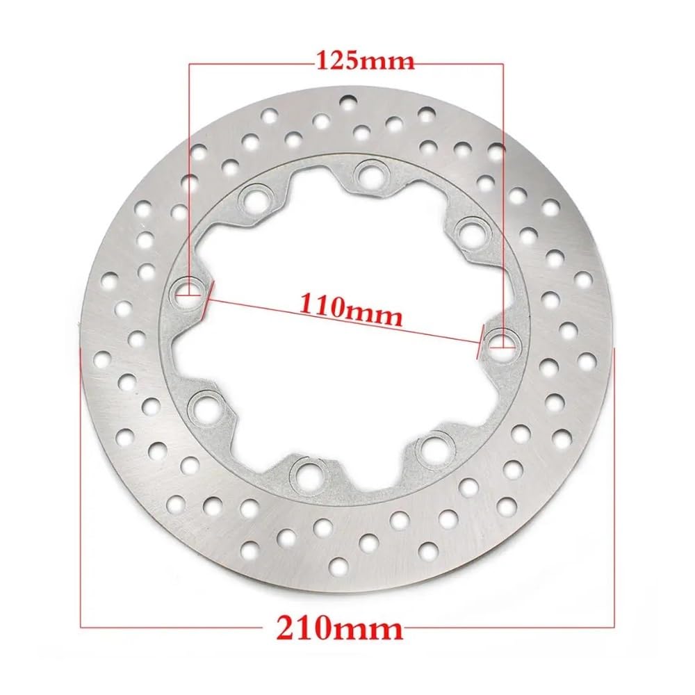 Bremsscheibe 240mm 210mm KL 250 Motorrad Scheibenbremse Vorne Hinten Bremsscheibe Für Ka&wasaki KL250 250 Für Super Für Sherpa Für Stockman von AFHEG