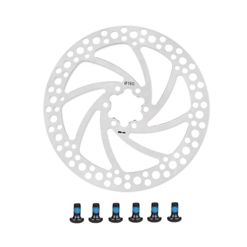 Bremsscheibe Fahrrad Bremsscheibe 160mm/180mm Scheiben Rotor 6 Bolzen Mountain Road Bike Bremsscheibe Fahrrad Zubehör von AFHEG