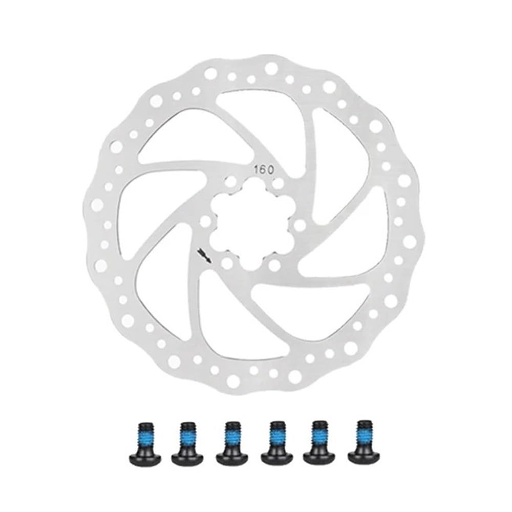 Bremsscheibe Fahrrad Bremsscheibe 160mm/180mm Scheiben Rotor 6 Bolzen Mountain Road Bike Bremsscheibe Fahrrad Zubehör von AFHEG