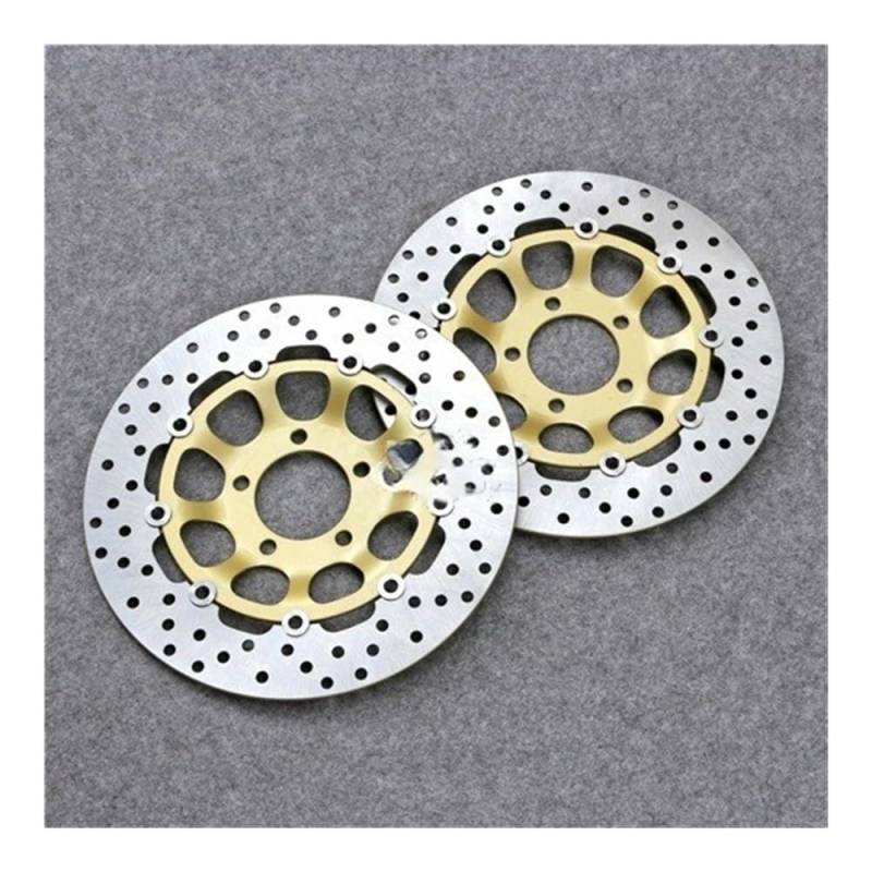 Bremsscheibe Motorrad Schwimm Vorne Bremsscheibe Rotor Fit Für Su&zuki Für Impuls Für Inazuma Für Katana GSX400 GSX600F GSX750F GSXR250 GSXR400 von AFHEG