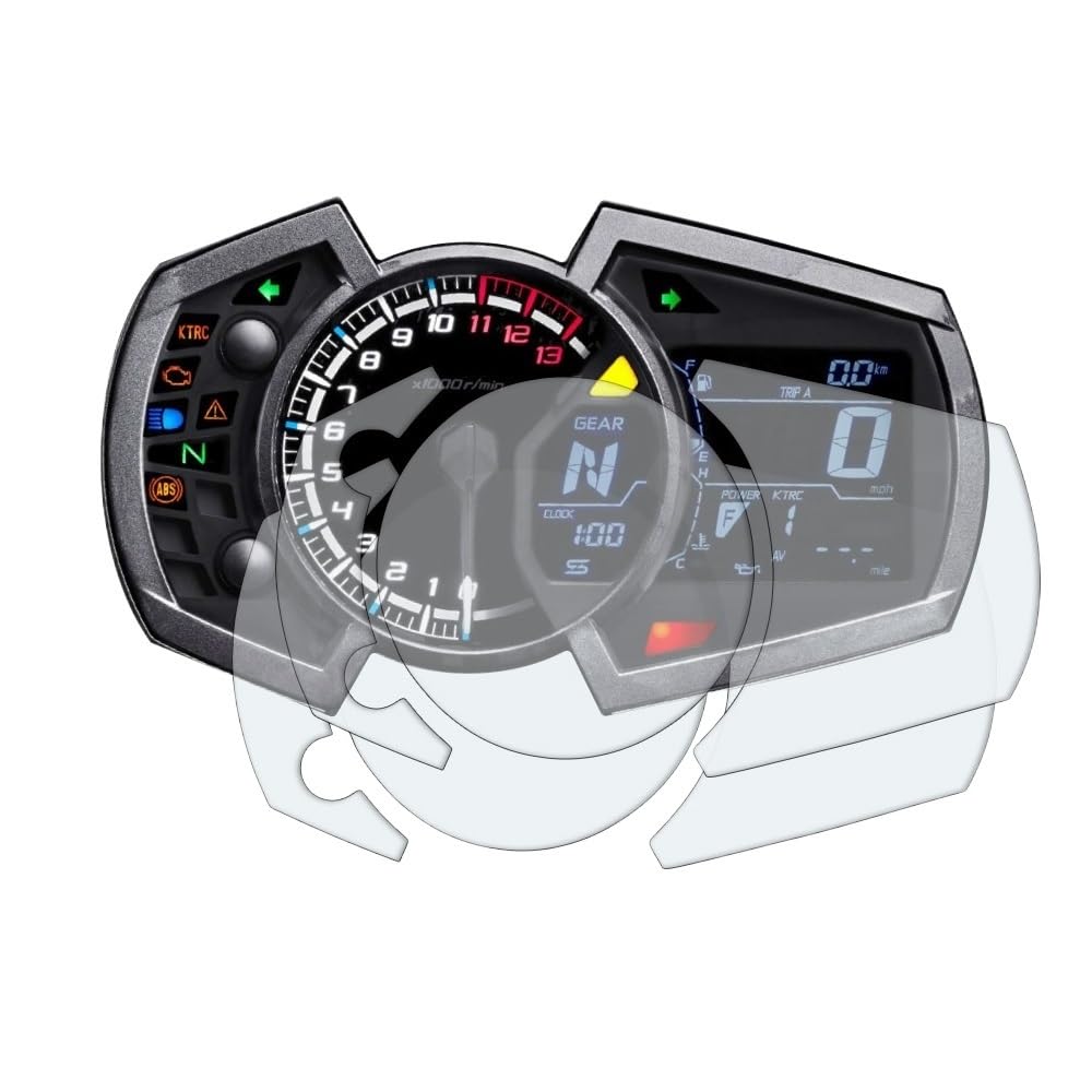 Dashboard Displayschutzfolie Motorrad Cluster Scratch/Display Schutz Film Schutz Für Ka&wasaki Ninja 250 400 650 1000 Z1000SX Für Ve&rsys X-300 ZX-6R von AFHEG