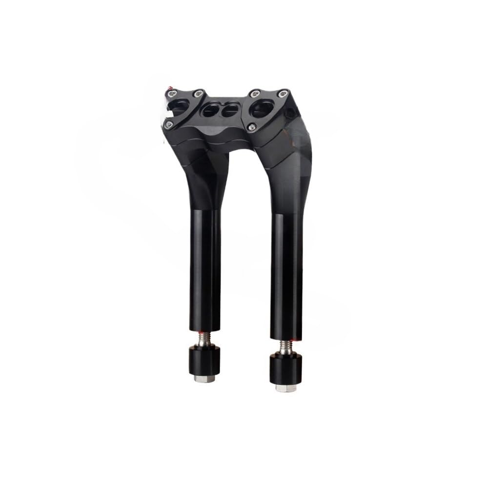 Riser Lenkerhalterung 6''oder 7'' Schwarz Eloxiert Chrom Motorrad Pull-Back Clamp Lenker Riser Für Ha&rley Dyna Softail Sportster Street Bob Chopper von AFHEG