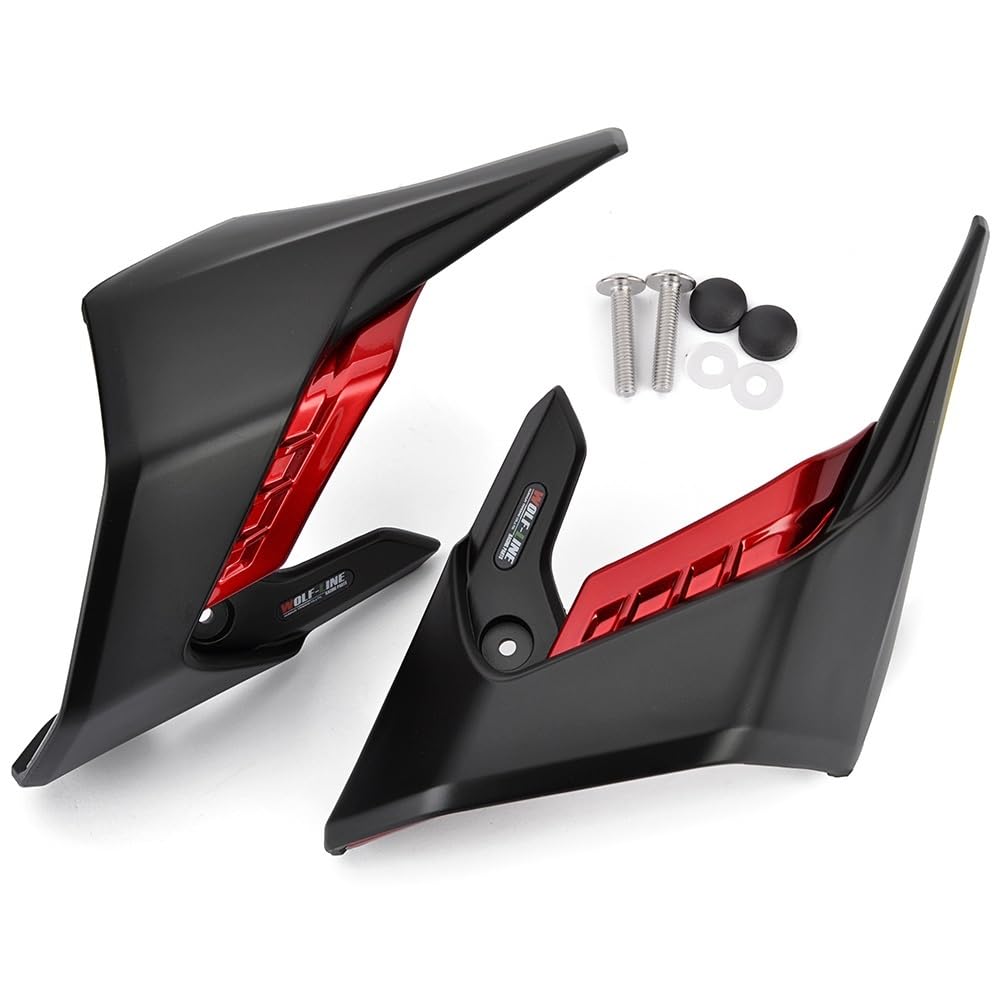 Seitenverkleidungen Abdeckungen CB 650R 650 R Winglets für CB650R Seitenflügel Panel Abdeckung Winglets Gugel Rahmen Motorrad Verkleidung Kits Zubehör 2019-2023 von AFHEG