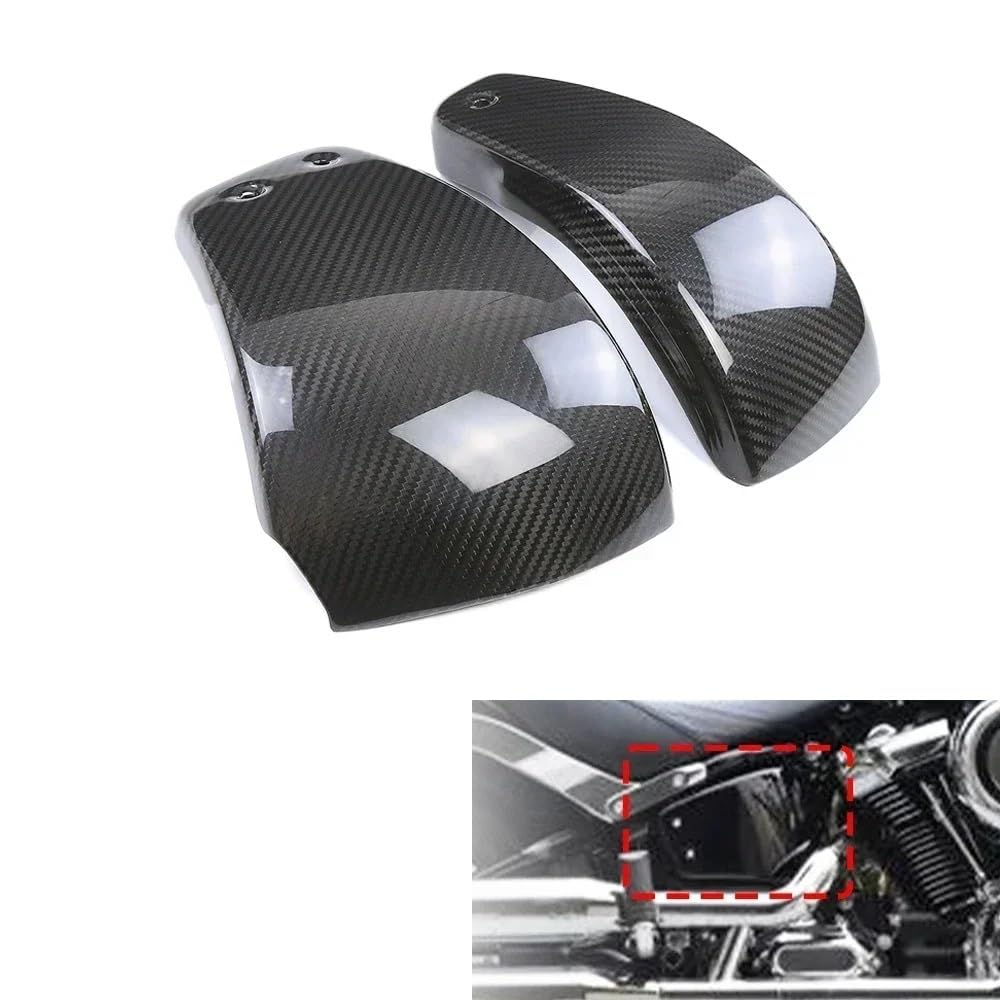 Seitenverkleidungen Abdeckungen Für Davidson Low Rider Lowrider S 2022 2023 Carbon Side Batterie Abdeckungen Rahmen Schutz Panel Motorrad Verkleidung Kits von AFHEG