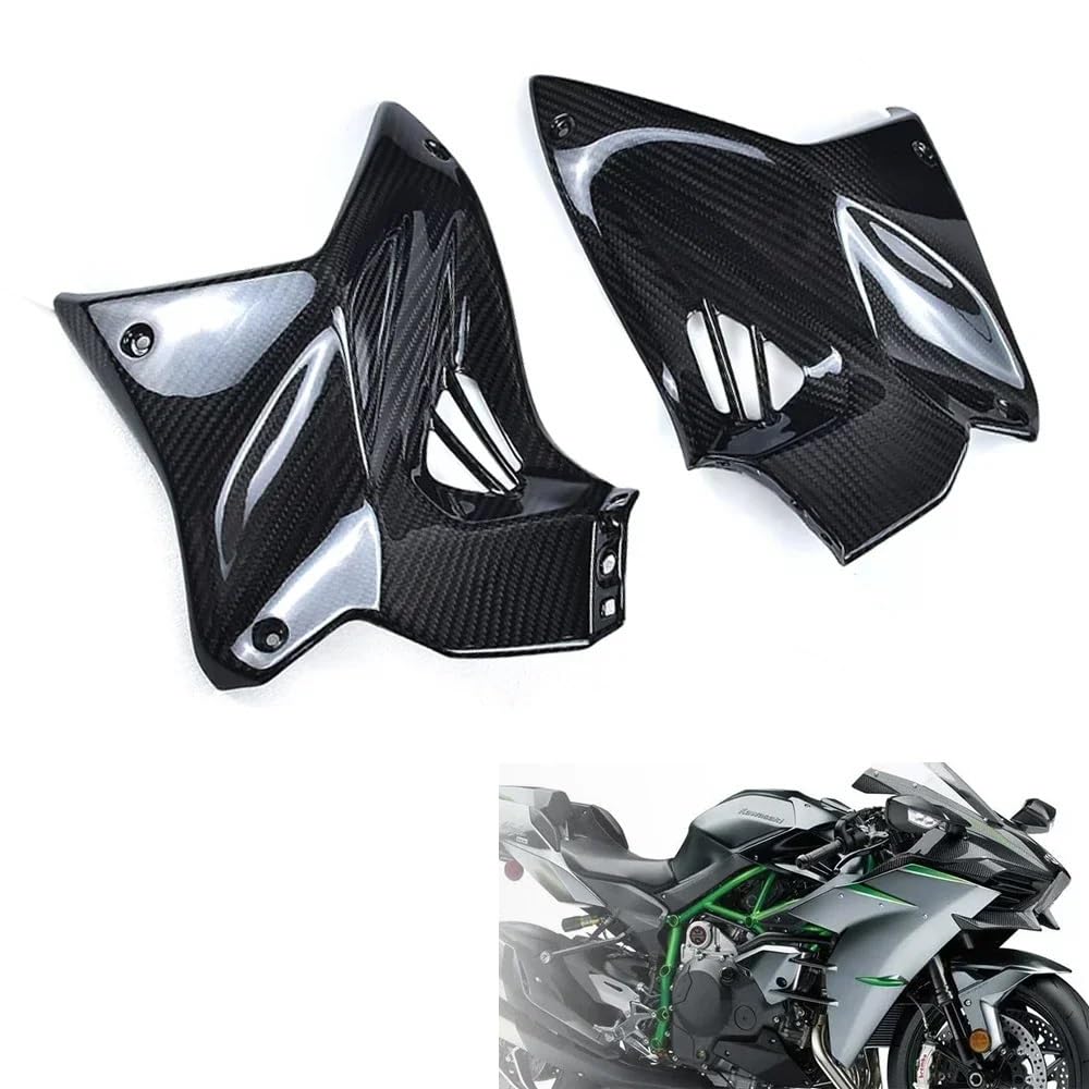 Seitenverkleidungen Abdeckungen Motorrad Front Tank Seite Panels Abdeckung Für Ka&wasaki Für NI&nja H2 H2R 2015-2023 Zubehör Kraftstoff Tank Verkleidungen von AFHEG