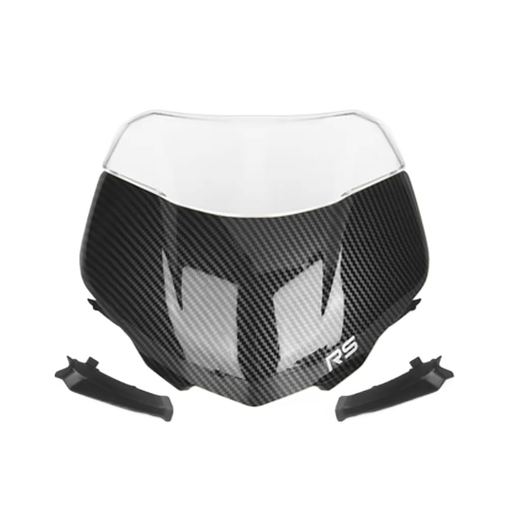 Windschutzscheibe Motorrad Frontscheibe Windschutz Visier Wind Bildschirm Schild Spoiler Deflektor Für Street Triple 765RS 765 RS Moto2 2023 von AFHEG