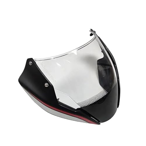 Windschutzscheibe Motorrad Frontverkleidung Windschutzscheibe Windschutz Visier Viser Frontscheibe Deflektor Fit Für Du&Cati Für Monster 797 821 1200S 2014-2023 von AFHEG