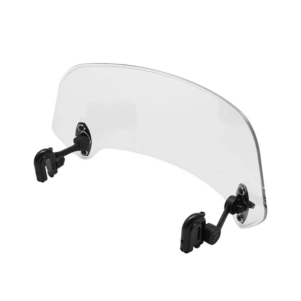 Windschutzscheibe Universal Motorrad Clip-On Windschutzscheibenverlängerung Verstellbarer Spoiler Clamp-On Windschutzscheibenabweiser Motorradzubehör von AFHEG