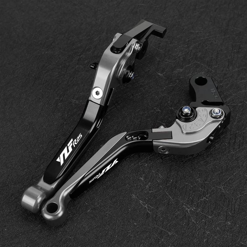 Motorrad Bremshebel Kupplungssatz Motorrad Klapp Brems Kupplung Hebel Handbar Griffe FÜR Y-AMAHA YZFR25 YZF-R25 2015 2016 2017 2018 2019 2020 2021 2022 2023(Y) von AFSDK