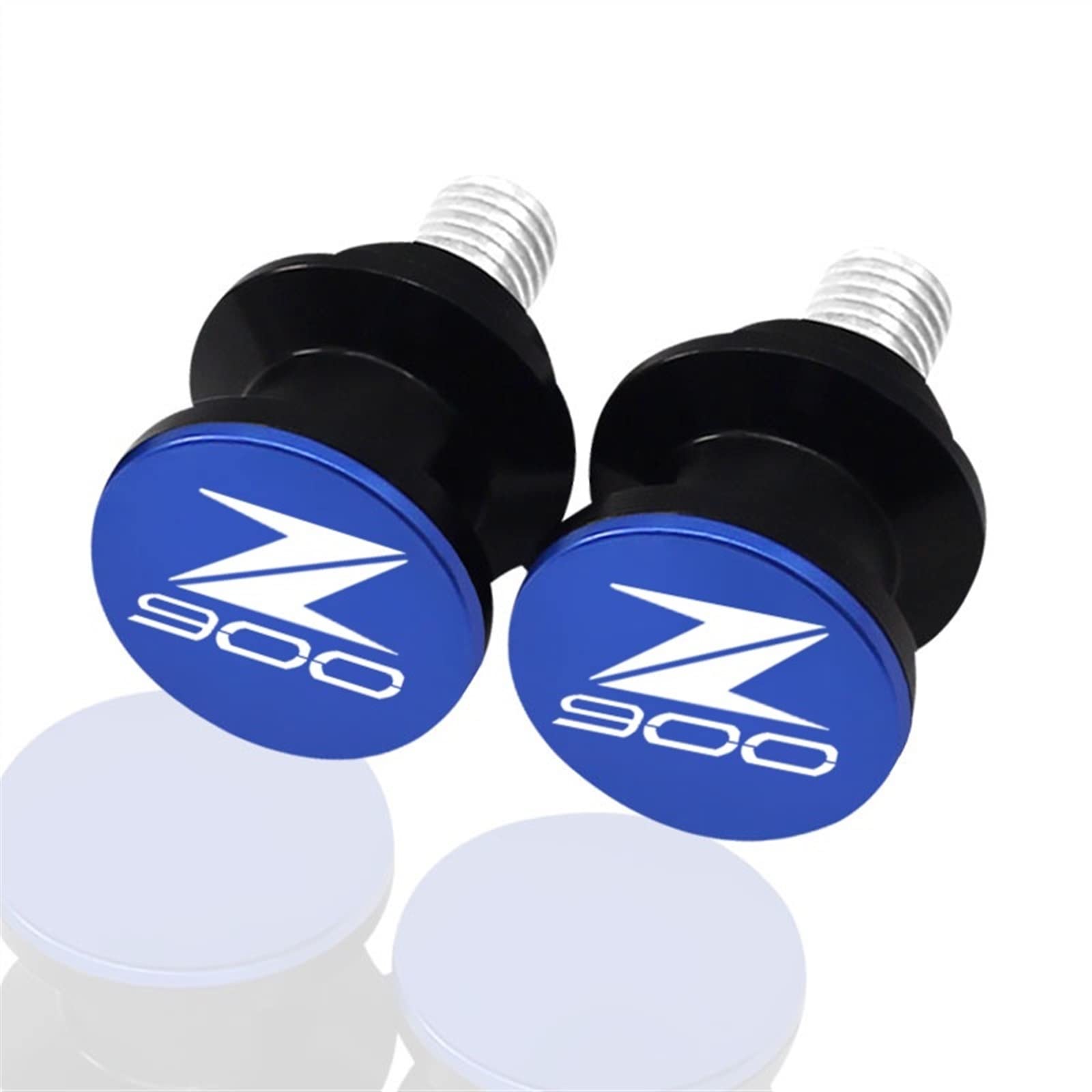 Motorrad Sturzpads Für K┐AWASAKI Z750 2003-2012 Z900 Z900RS 2017-2022 Mit Z 750 Z 900 900RS Logo Motorrad CNC Schwinge Spulen Stand Schrauben Slider(Blue,Z900) von AFSDK