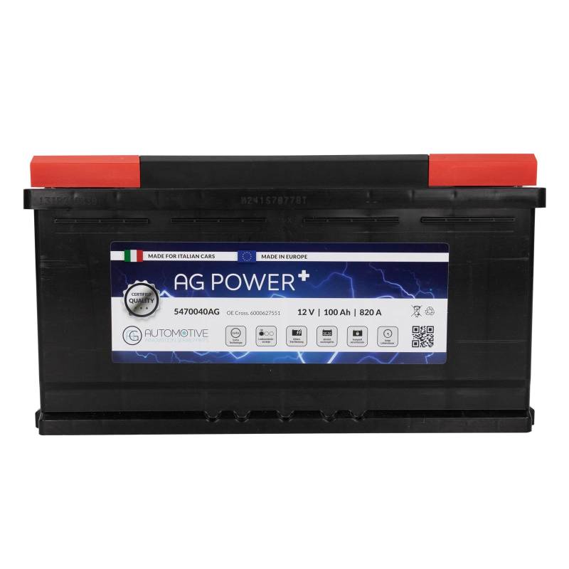 Batterie START- ENERGY - PLUS 100AH 820A 71751148 von AG Automotive