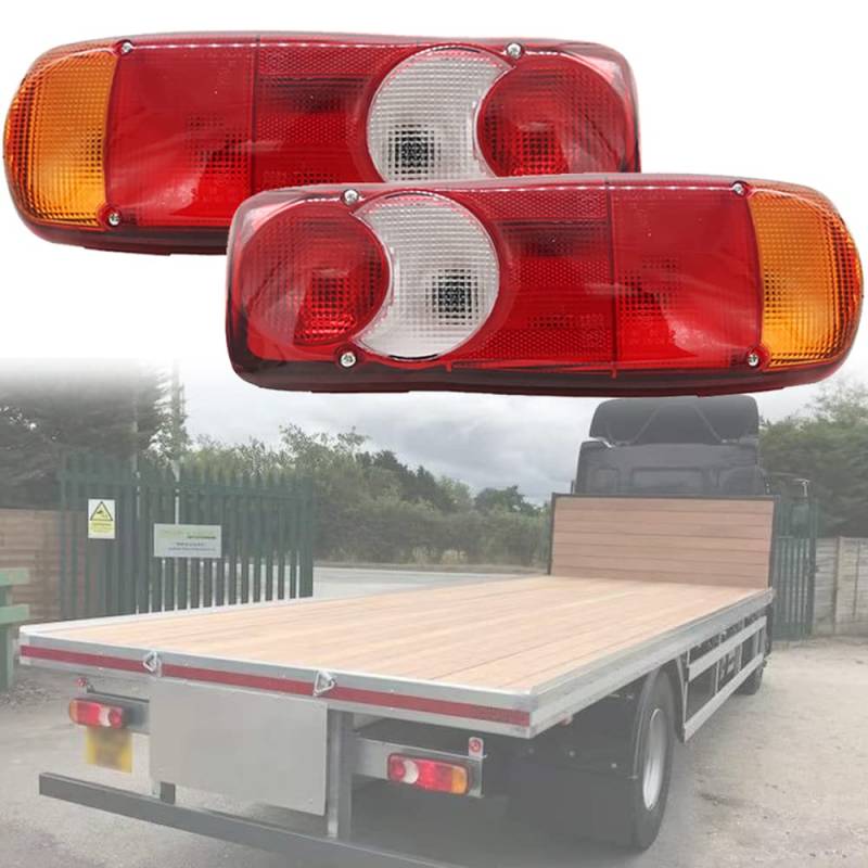 AGALUS Rücklicht Heckleuchte für Volvo Scania DAF Man Iveco LKW 1996-2005, 24V Linke Rechte Rückleuchten Rücklichter Auto Hinten Ersatz, 1401731,Red-Left von AGALUS