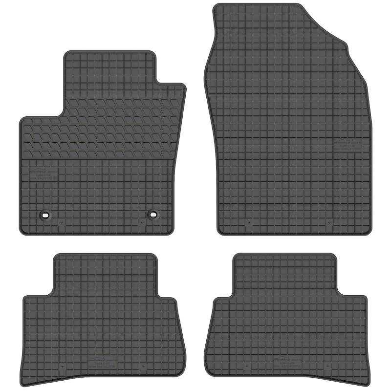 AGCPdirect 201101-4 Gummi Matten Fußmatten Passgenau 4-teilig Set für Toyota C-HR 2016 - 2021 von AGCPdirect