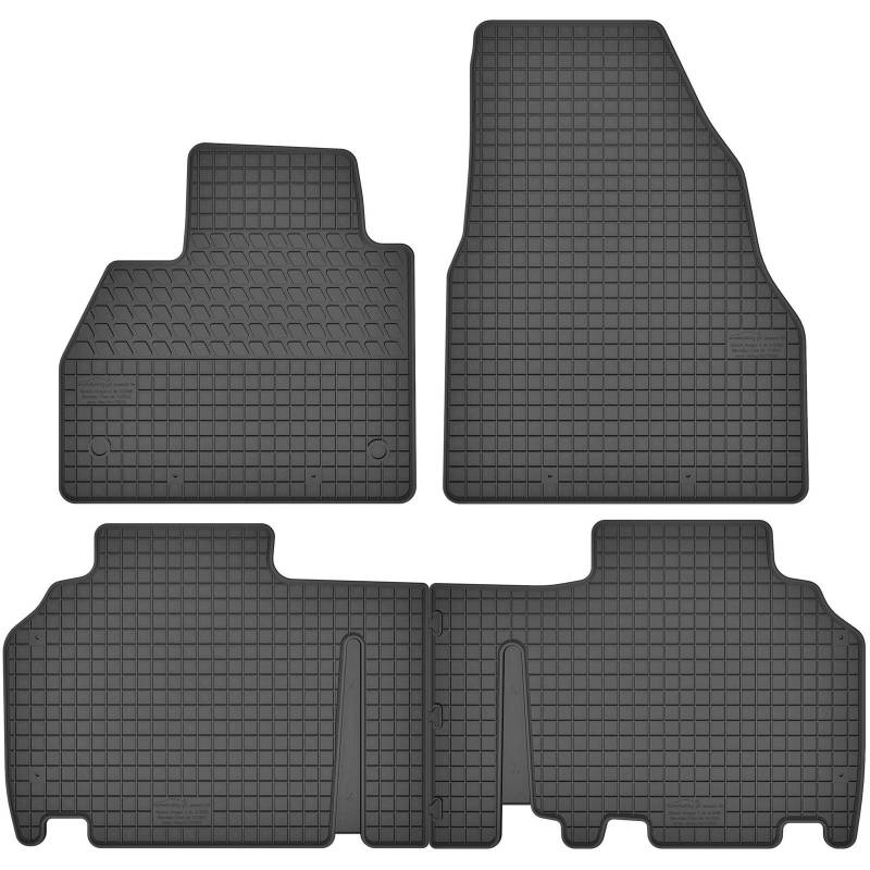 AGCPdirect Gummi Matten Fußmatten Passgenau 4-teilig Set für Mercedes Citan 2012-2021 und Renault Kangoo 2008-2021 von AGCPdirect