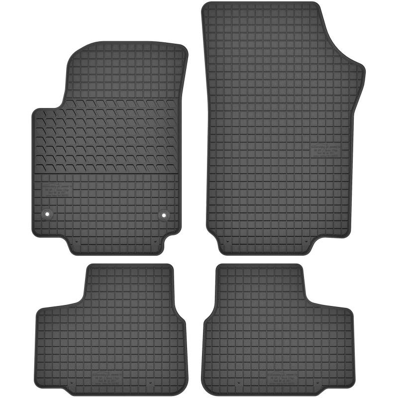 AGCPdirect Gummi Matten Fußmatten Passgenau 4-teilig Set für Seat MII 2011-2021 und Skoda Citigo 2011-2021 und Volkswagen Up 2011-2021 von AGCPdirect