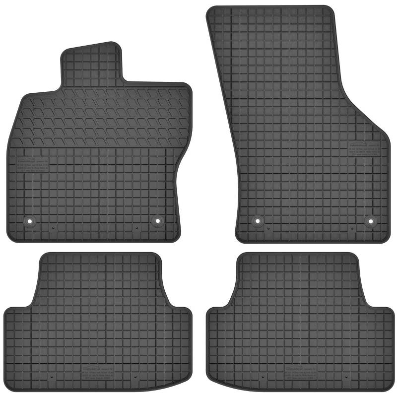 AGCPdirect Gummi Matten Fußmatten Passgenau 4-teilig Set für VW Volkswagen Golf 7 2012-2020 von AGCPdirect