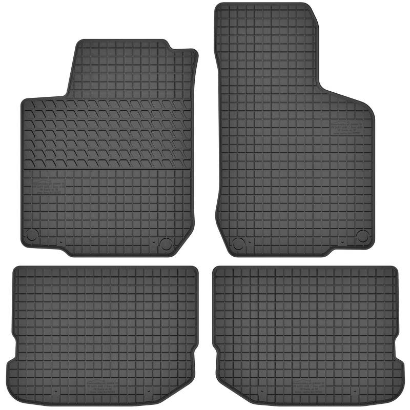 AGCPdirect Gummi Matten Fußmatten Passgenau 4-teilig Set für Volkswagen Golf 4 1997-2004 und VW Bora 1999-2005 und VW New Beetle 1997-2011 von AGCPdirect