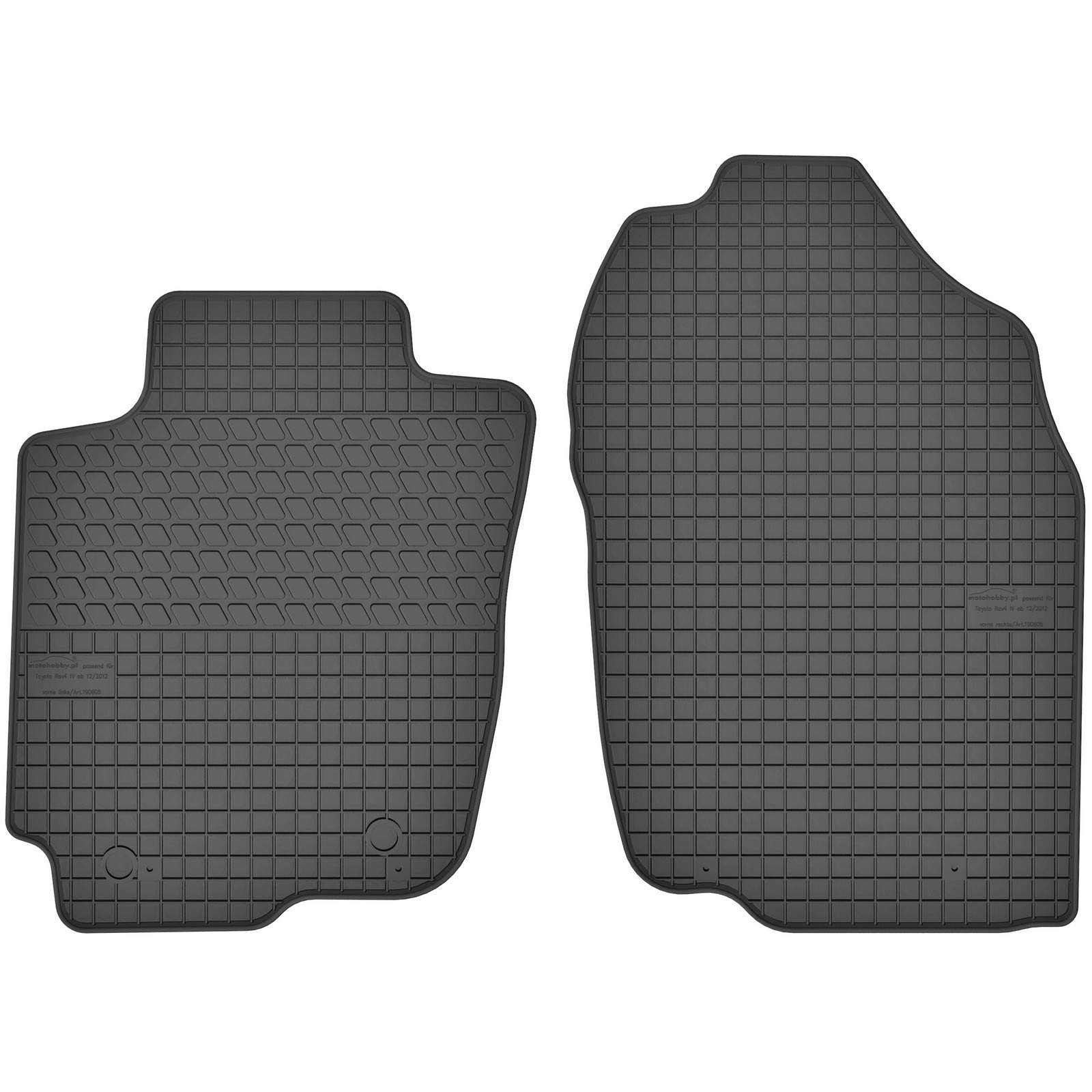 AGCPdirect Gummi Matten Fußmatten Passgenau Vorne Set für Toyota RAV4 2013-2018 von AGCPdirect