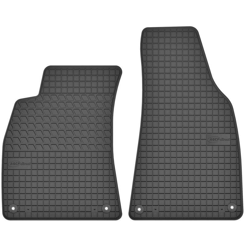 AGCPdirect Gummi Matten Fußmatten Passgenau Vorne Set für Audi A4 B6 B7 2001-2008 und Seat Exeo 2008-2013 von AGCPdirect