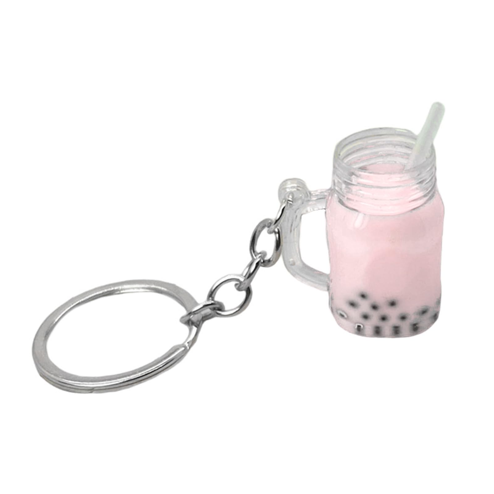 AGONEIR KawaiiCar Rucksack Schlüsselanhänger Süßer Bubble Tea Schlüsselanhänger Taschenanhänger BobaMilk Teetasse Schlüsselanhänger Tassen Anhänger Auto Schlüsselanhänger von AGONEIR