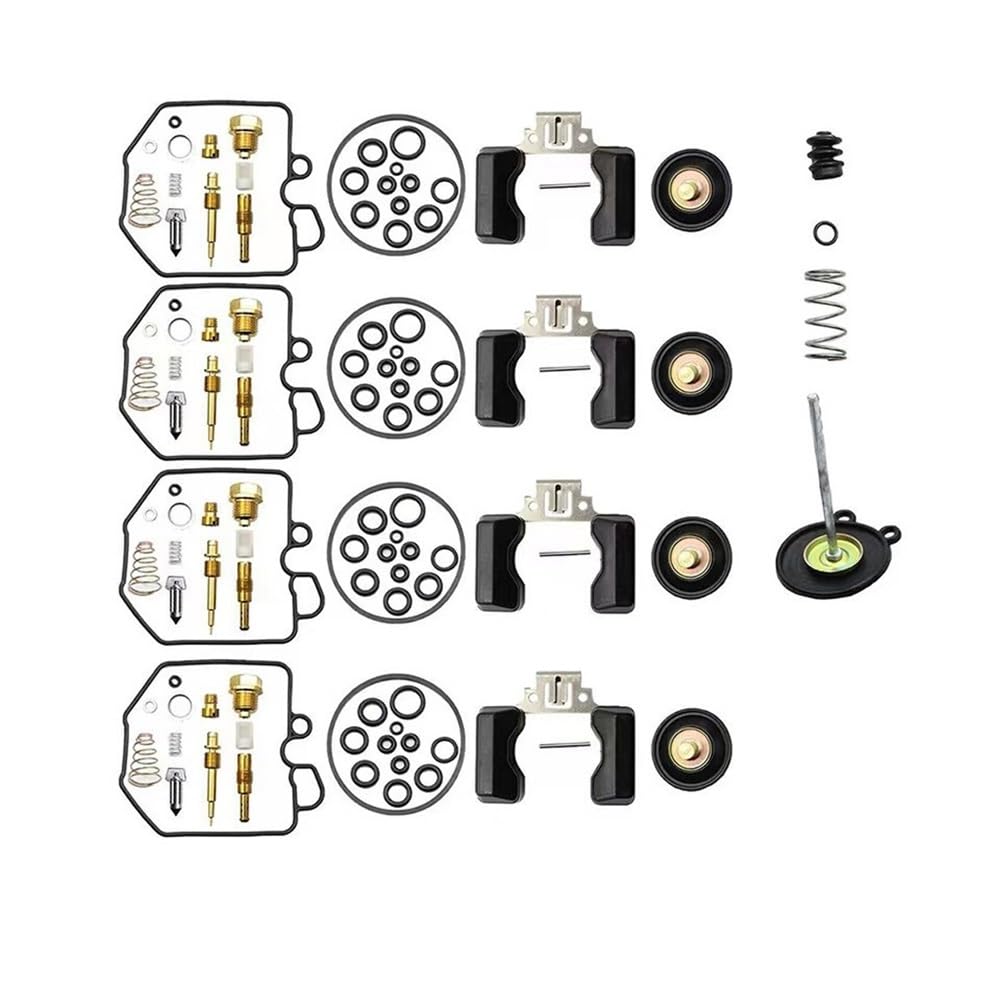 AGPTPYGZFW 4 Motorrad-Vergaser-Reparatursatz mit Schwimmer und Luftabsperrventil, passend for Honda Goldwing GL1000 GL1000A Aspencade GL 1000A 1000 A von AGPTPYGZFW
