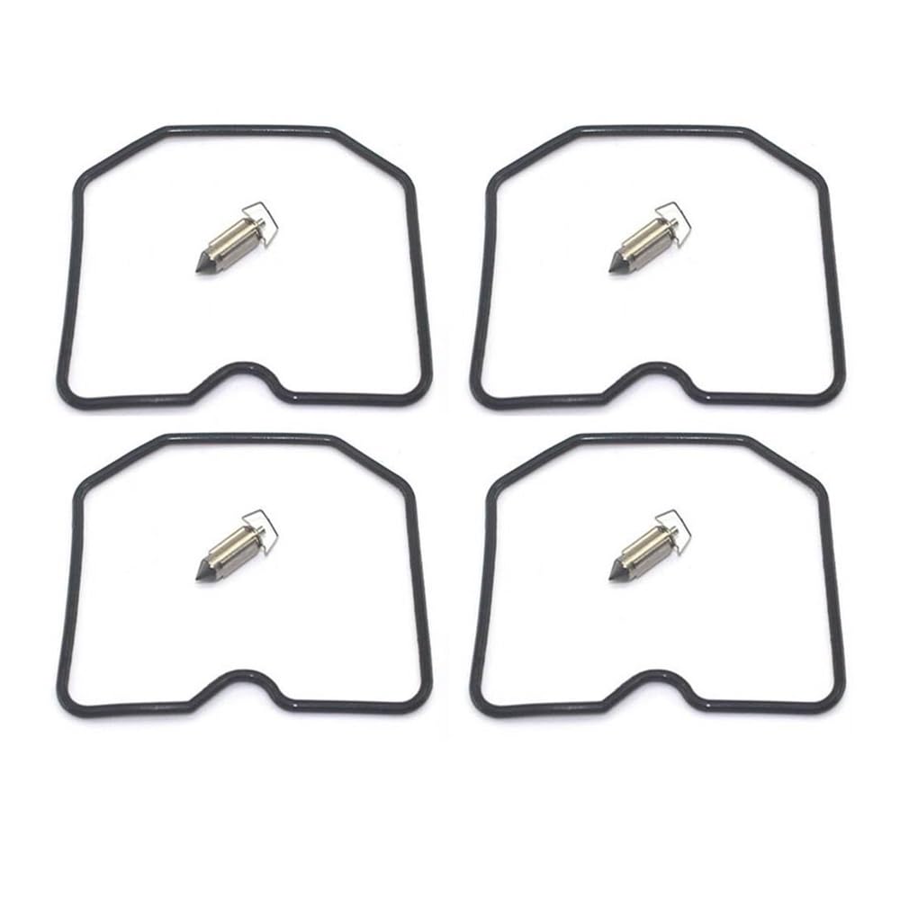 AGPTPYGZFW Vergaser-Reparatursatz mit Schwimmermembran, Umbauteile passend for Kawasaki ZRX400 ZRX-II ZR400C EF 1989–1997 ZRX 400 ZR400 ZR 400(4 Gasket needle) von AGPTPYGZFW