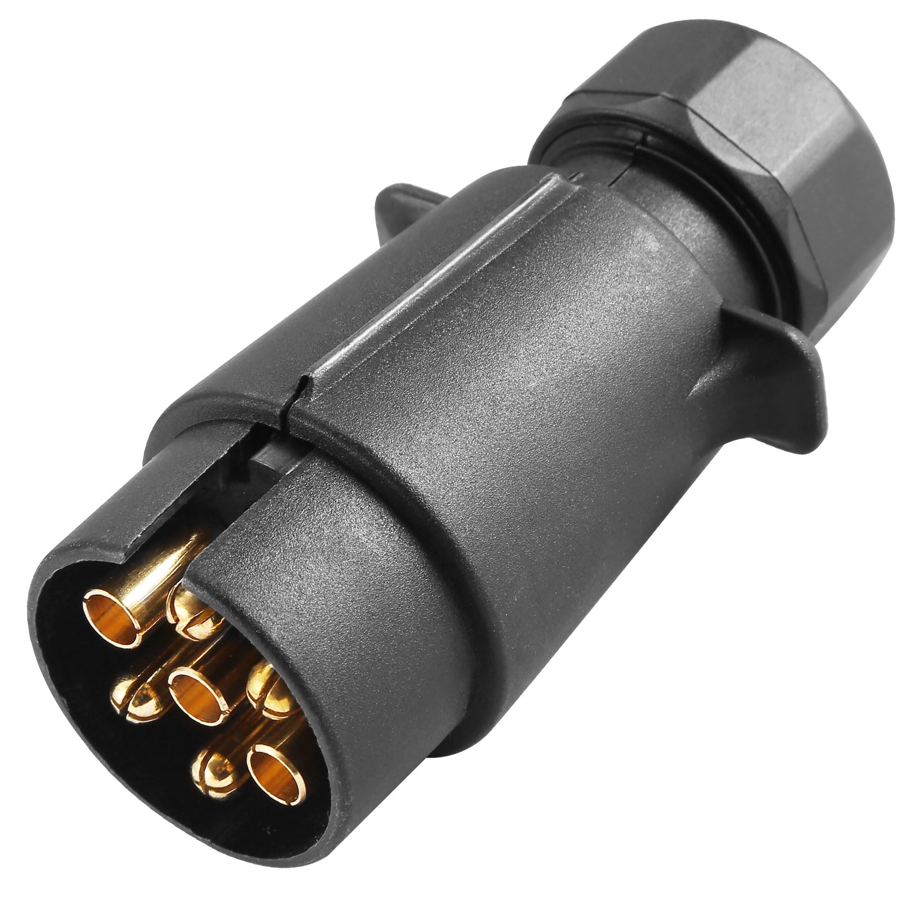 AGRISHOP Stecker 7 polig für PKW Anhänger 12V 7 Poliger Anhängerstecker für Bootsanhänger WohnmobileWohnwagen Fahrradträger von AGRISHOP